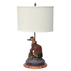Mother Goose Cast Iron Lamp