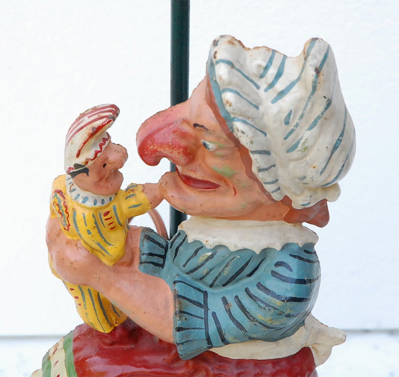 Punch and Judy Lamp In Excellent Condition In Los Angeles, CA