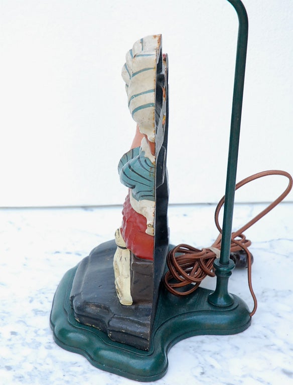 Iron Punch and Judy Lamp