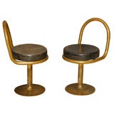 Pair Of Brass Stools