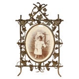 Antique decorative standing picture frame