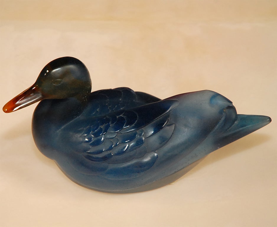 French Daum Duck For Sale