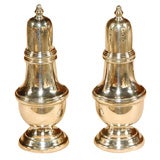 Antique Sterling set of salt 
pepper