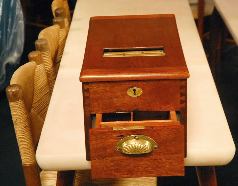 Antique cash box. For Sale 3
