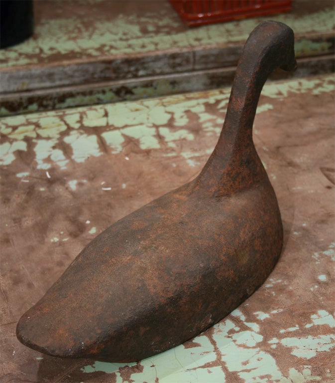 20th Century Iron Duck Decoy For Sale