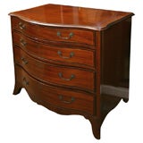 Fine George III Mahogany Serpentine Chest, ca 1780's