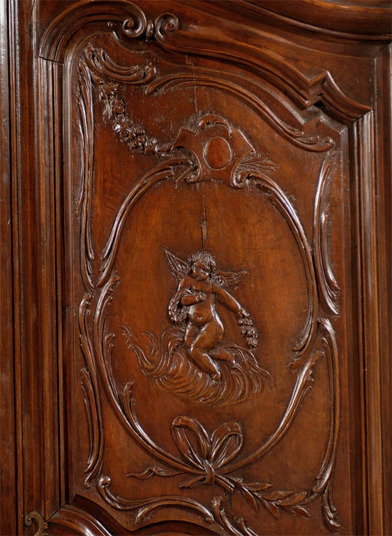 Late 18th Century Walnut Armoire from Avignon at 1stDibs