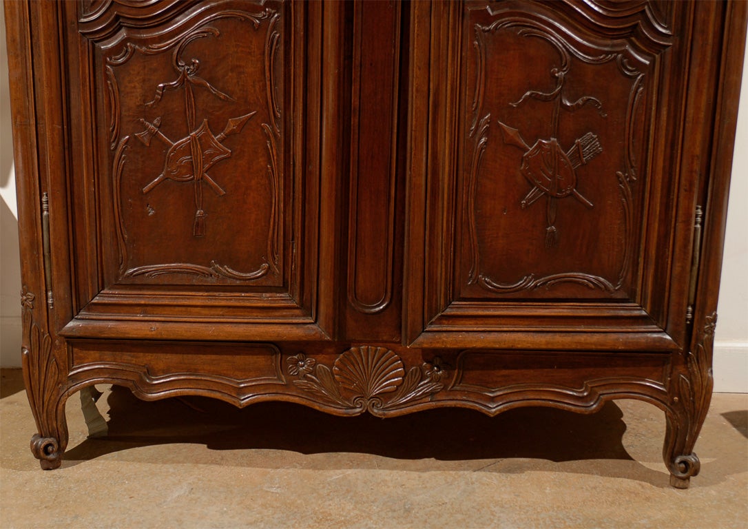 Late 18th Century Walnut Armoire from Avignon at 1stDibs