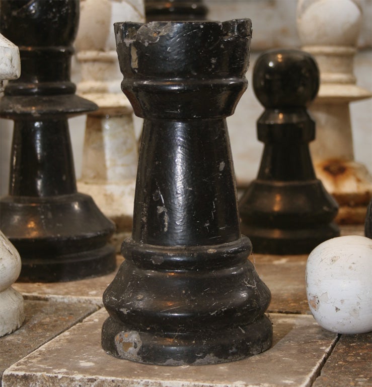 Stone and Cement Garden Chess Set 3