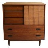 Vintage Handsome 50's Walnut Gentleman's Chest