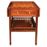 George III Paint-Decorated and Inlaid Mahogany Games Table