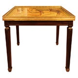 Vintage Louis XVI Style Mahogany and Brass-Mounted Low Table