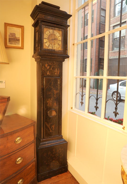 George II Japanned Tall Clock