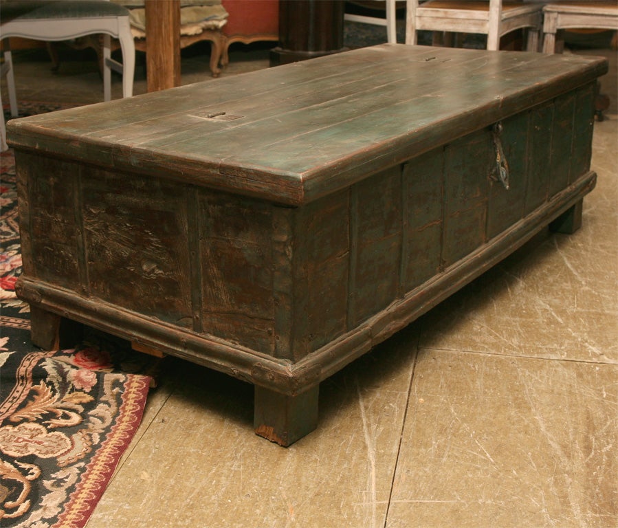 19th Century Indian Trunk Coffee Table