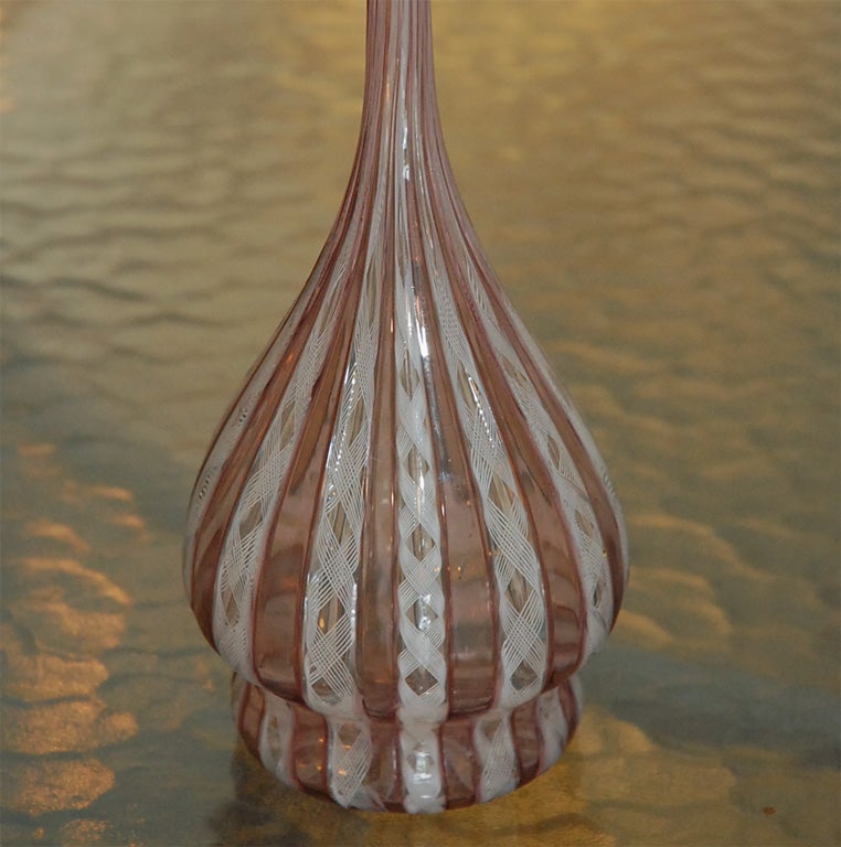 Rare Venini murano glass vase signed at 1stdibs