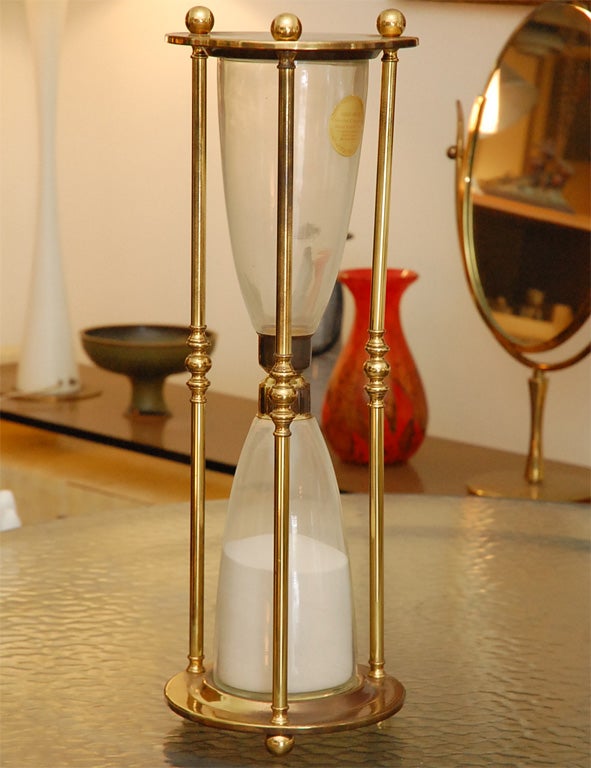 Cool large brass hourglass.