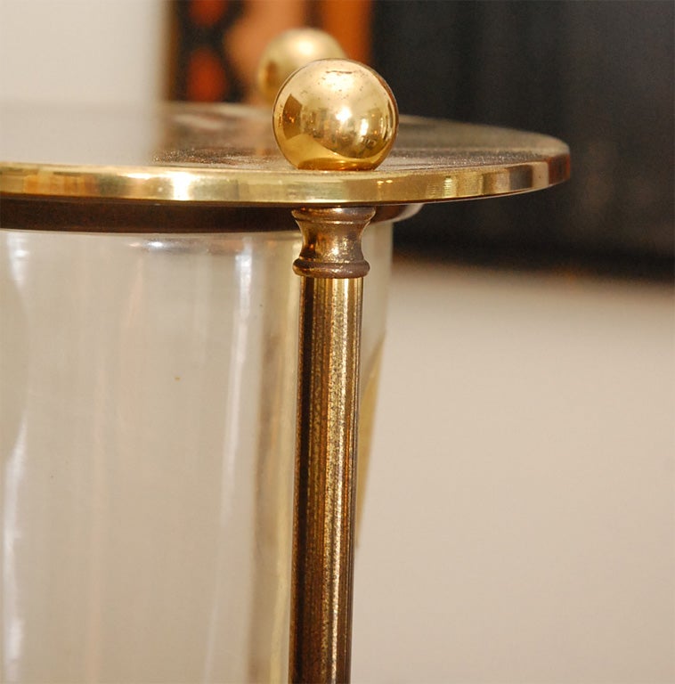 Brass Large brass hourglass/ clessidre