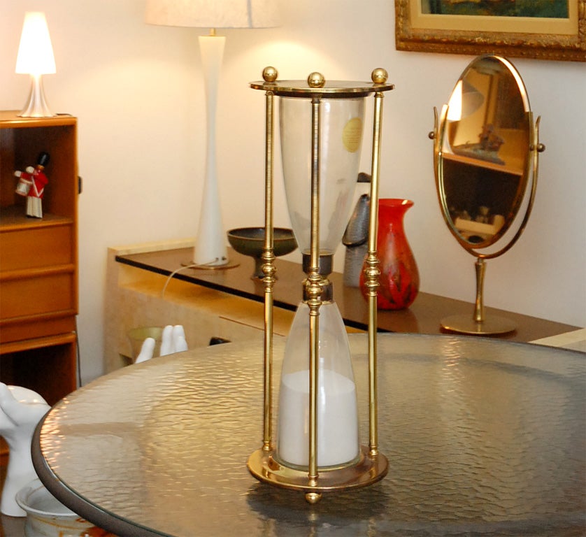 Large brass hourglass/ clessidre 3