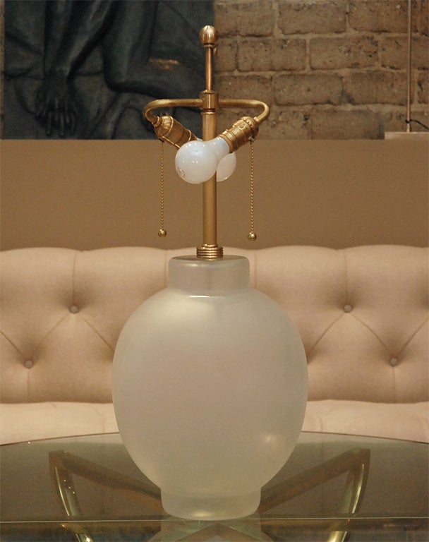 White Glass Lamp ... Sale price is final, no further discount will be given!