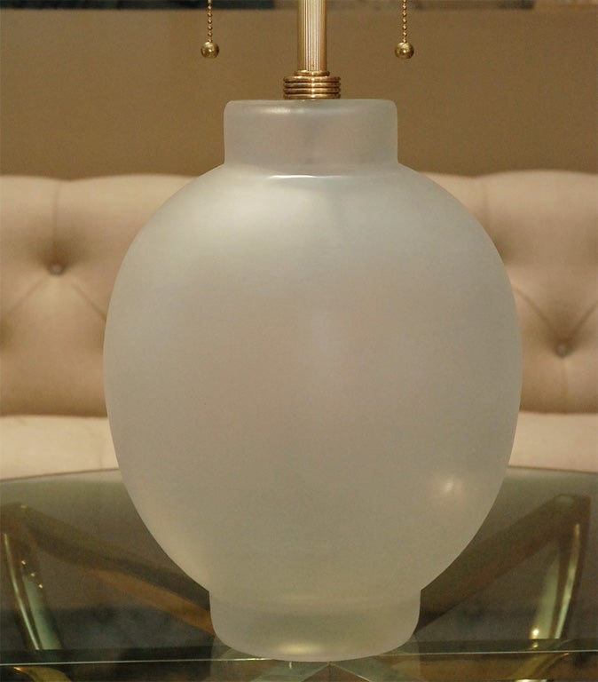 Metal Seguso Lamp For Sale