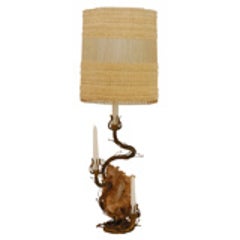 Bronze and Rock Crystal Table Lamp designed by Tony Duquette 3