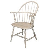 LATE 19TH C. SACK BACK WINDSOR ARM CHAIR