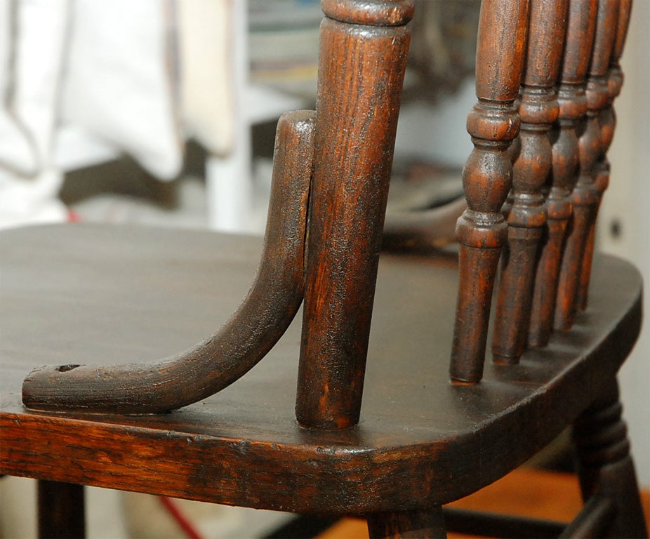 19TH C. SET OF 4 PRESSED BACK CHAIRS 3