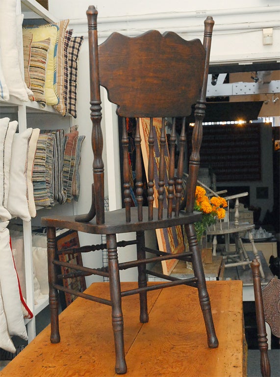 19TH C. SET OF 4 PRESSED BACK CHAIRS 4