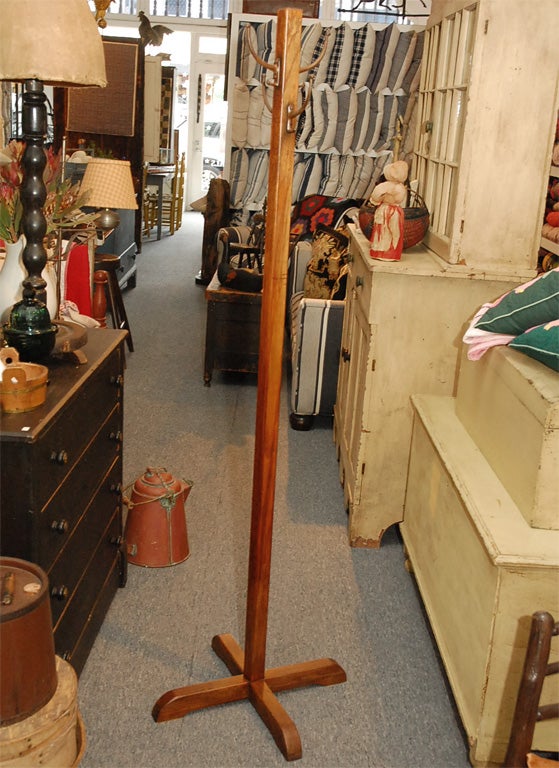 EARLY 20THC  COAT TREE/RACK IN ORIGINAL OLD SURFACE 4