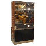 Milo Baughman Pair of Chrome Showcases