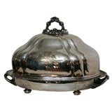 Antique Food Dome and Matching  Platter