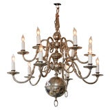 Dutch Style Nickel Chandelier