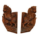 Pair of Sri Lankan Temple Fragments