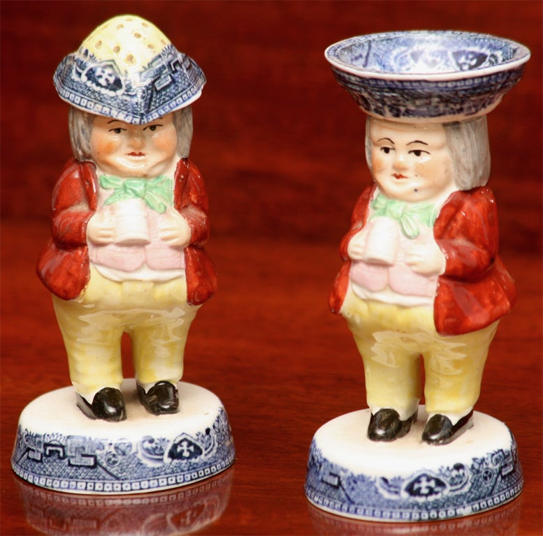 Staffordshire Toby Form Salt and Pepper