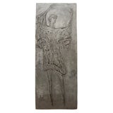 Wall Sculpture of Man With Raised Arms