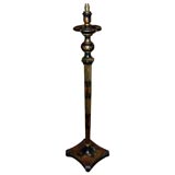 19th Century Lacquered Wood Floor Lamp