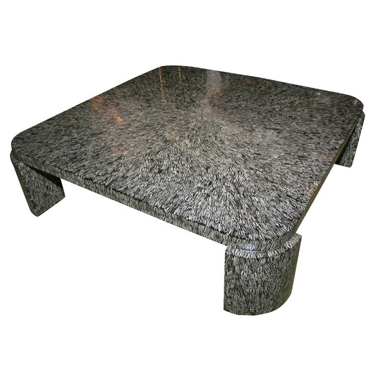 Large Whale Bone and Resin Coffee Table by Ron Seff