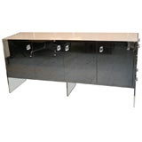 Lucite and Mirror Credenza