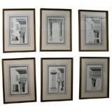 Set of  6  Architectural Prints By Fossati