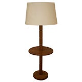 Oak Floor Lamp / Table