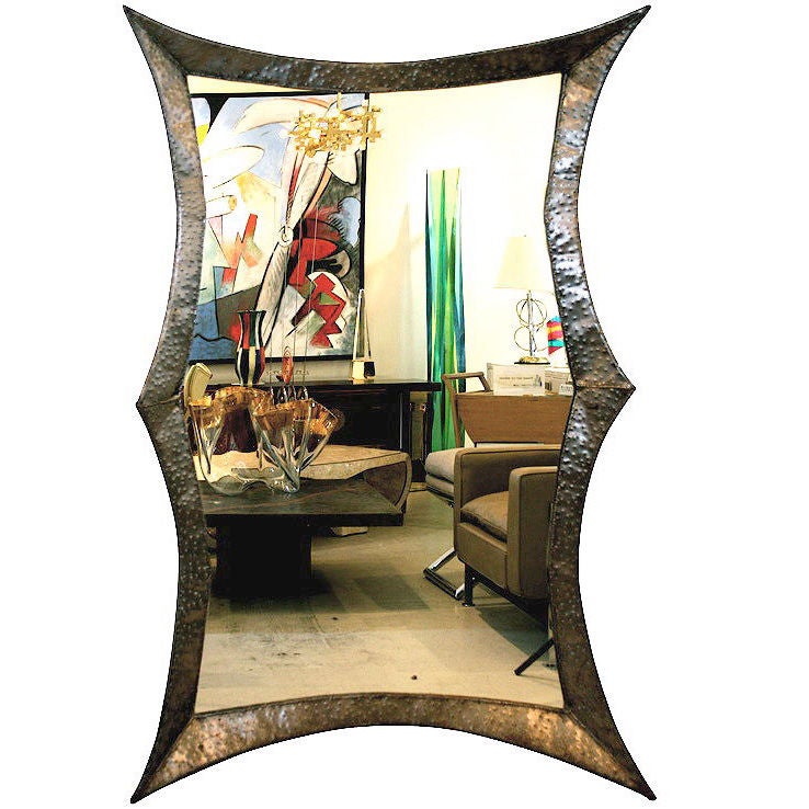 Large Steel Mirror by Jorge Aguerrevere