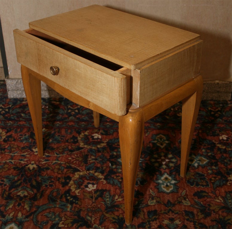 French Pair of Art Deco End Tables by Rene Prou For Sale