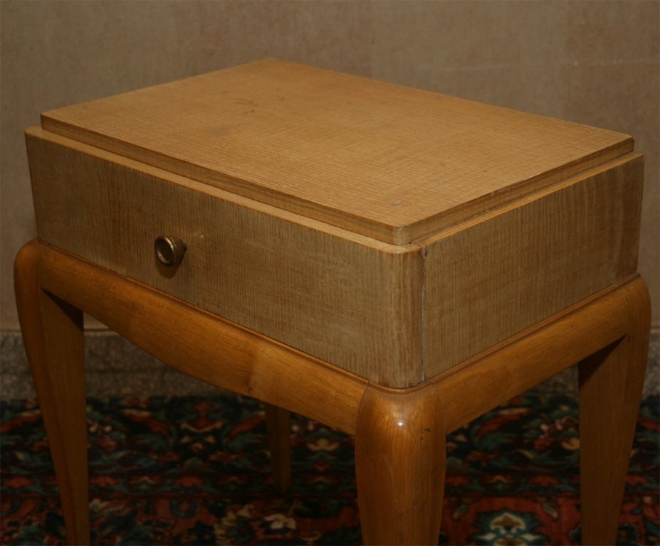 Mid-20th Century Pair of Art Deco End Tables by Rene Prou For Sale