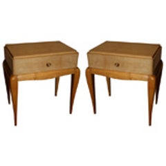 Pair of Art Deco End Tables by Rene Prou 3