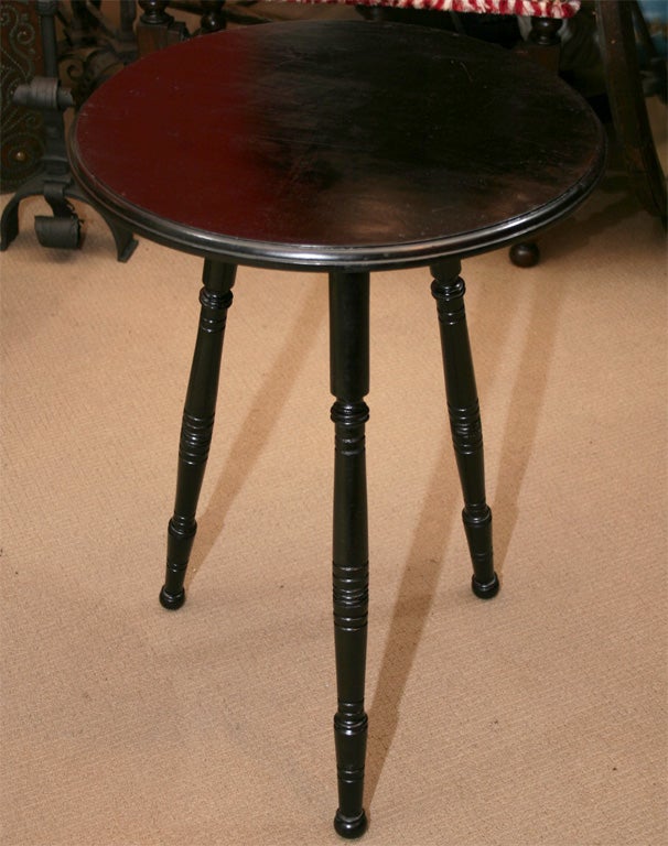 English Aesthetic Movement Round Side Table