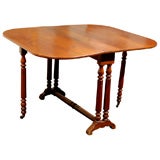 Antique Mid 19th Century, French Gate Leg Table in Cuban Mahogany