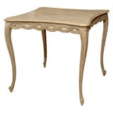 MID CENTURY CONTINENTAL PAINTED CARD TABLE