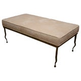 Wrought iron benches attributed to Rene Prou Wrought iron benches attributed to Rene Prou