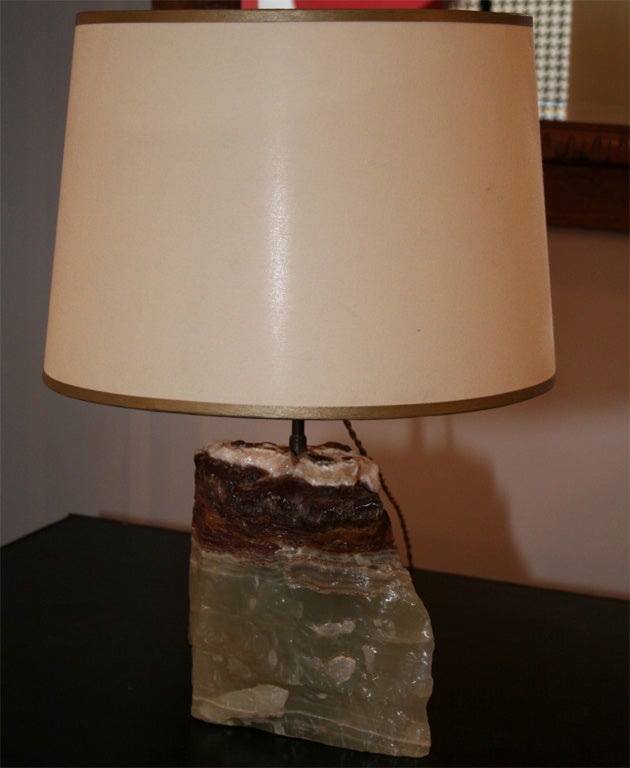 Onyx Block Lamp