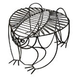 Ebonized Wire Frog Stool by John Risley